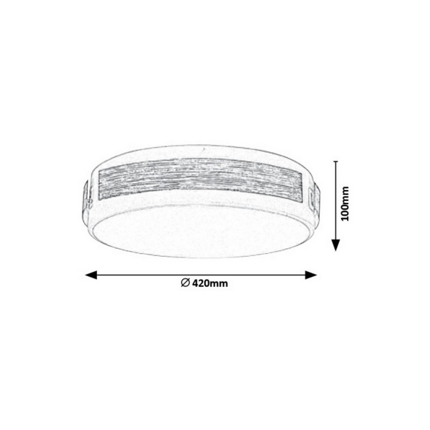 Rabalux - Plafonnier LED à intensité modulable LED/24W/230V