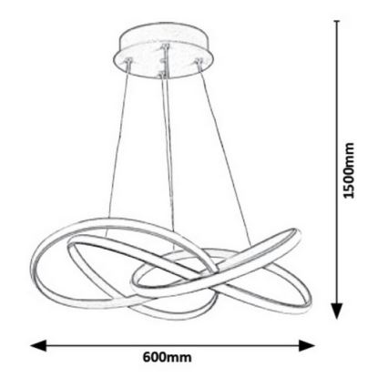 Rabalux - Suspension filaire LED/40W/230V