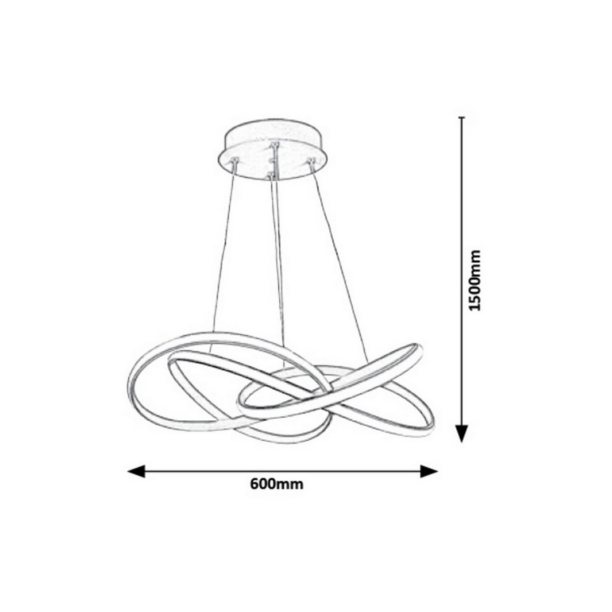 Rabalux - Suspension filaire LED/40W/230V