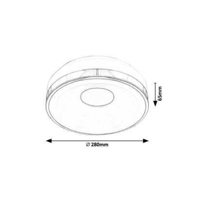 Rabalux - Plafonnier LED/18W/230V Ø 28 cm
