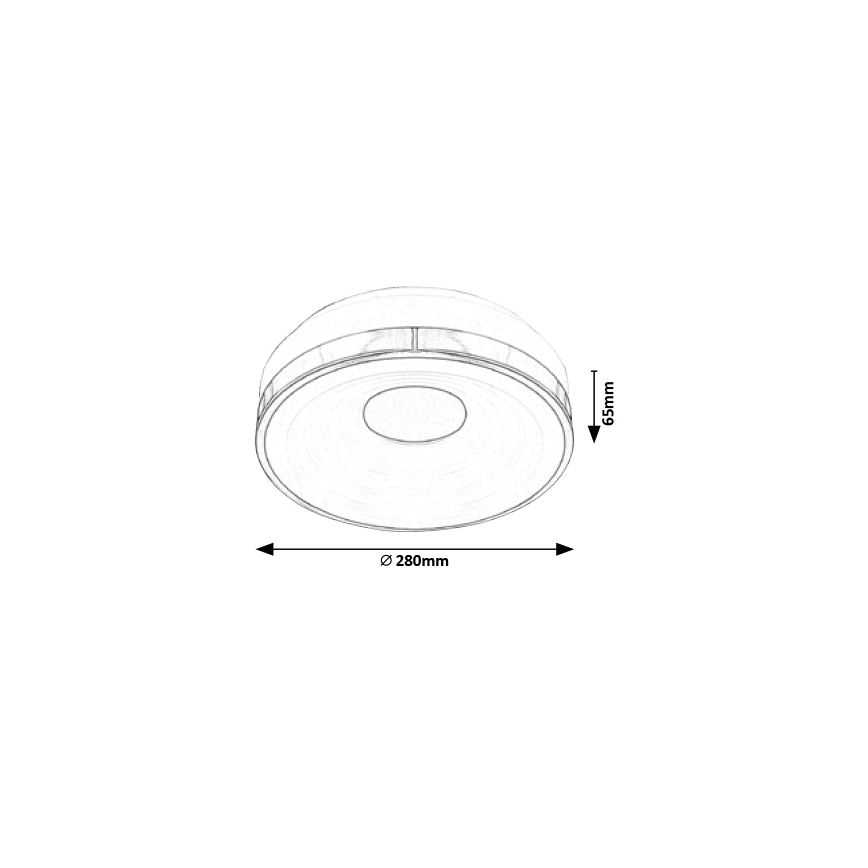 Rabalux - Plafonnier LED/18W/230V Ø 28 cm