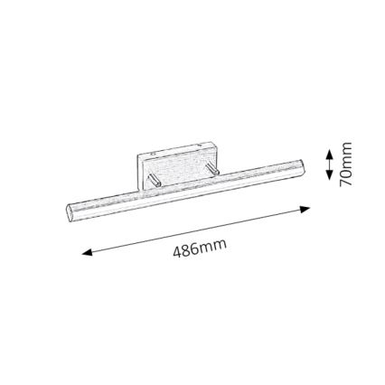 Rabalux - Éclairage LED de miroir salle de bain 1xLED/12W/230V IP44