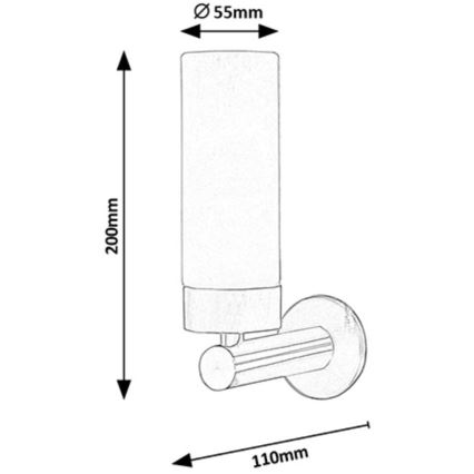 Rabalux - Applique murale LED salle de bain 1xLED/4W/230V bronze