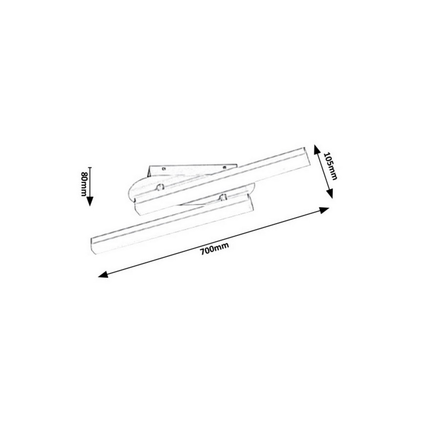 Rabalux - Applique murale salle de bain LED/18W/230V IP44