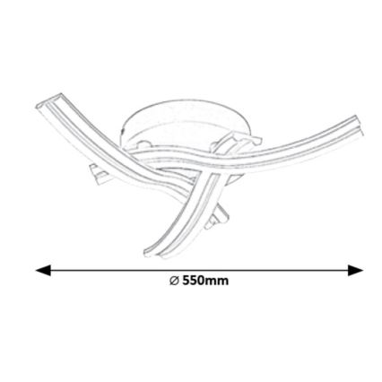 Rabalux - Plafonnier LED LED/40W/230V