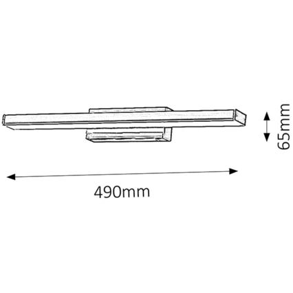 Rabalux - Applique murale LED salle de bain 1xLED/12W/230V IP44