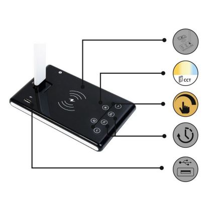 Rabalux - Lampe de table LED tactile à intensité modulable LED/5W/230V USB