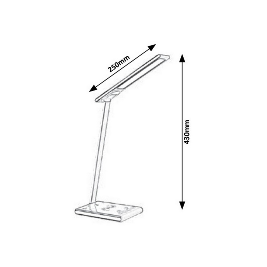 Rabalux - Lampe de table LED tactile à intensité modulable LED/5W/230V USB