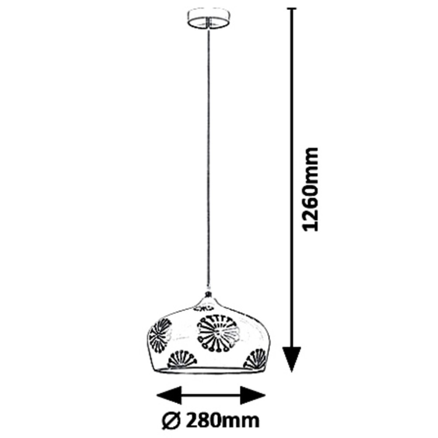 Rabalux - Suspension sur câble GINGER 1xE27/60W/230V