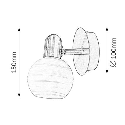 Rabalux - Applique murale 1xE14/40W/230V