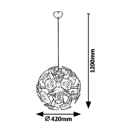 Rabalux 6390 - Suspension pour enfant avec fil BIRDY 3xE14/40W/230V