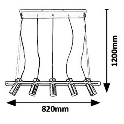 Rabalux 6430 - Suspension LED avec fil RAVEN LED/25W/230V