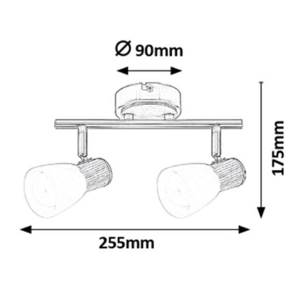 Rabalux - Spot 2xE14/40W