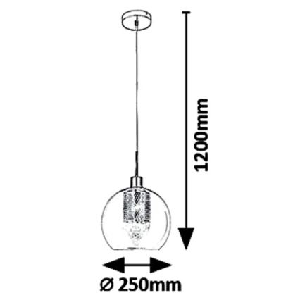 Rabalux 6495 - Suspension avec fil PHILANA 1xE14/40W/230V