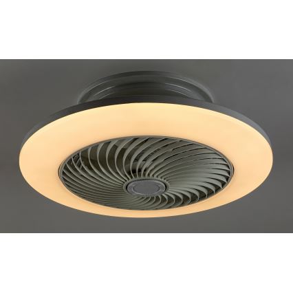 Rabalux - Plafonnier LED à intensité variable avec ventilateur DALFON LED/36W/230V 3000-6000K + télécommande