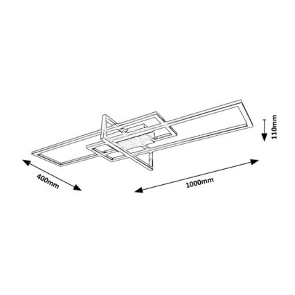 Rabalux 6867 - Plafonnier LED à intensité variable LED/35W/230V