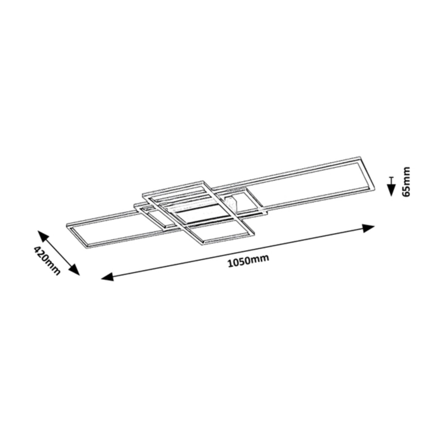 Rabalux 6869 - Plafonnier LED à intensité variable LED/54W/230V 3000-6500K + télécommande