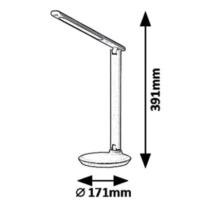 Rabalux 6979 - Lampe de table dimmable LED OSIAS LED/9W/230V