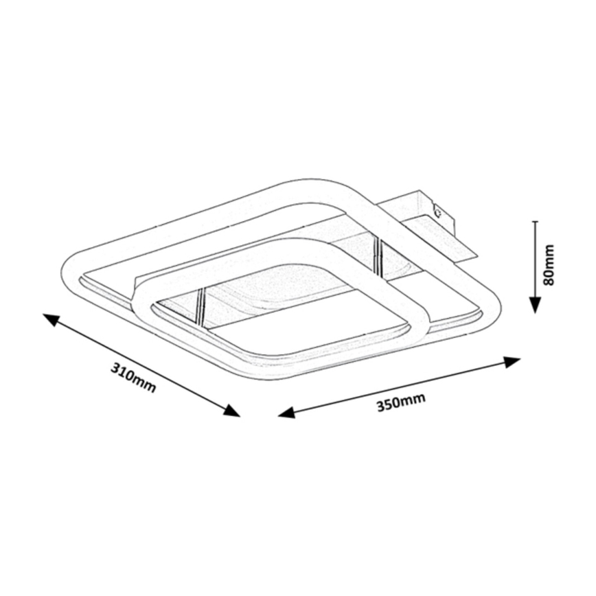 Rabalux - Plafonnier LED en saillie LED/33W/230V 31x35 cm