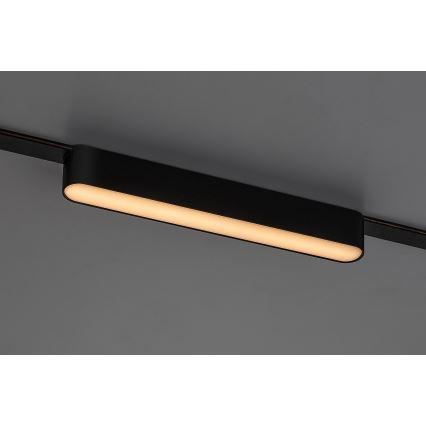 Rabalux - Plafonnier pour système de rail monophasé LED/12W/24V 3000K 22 cm noir