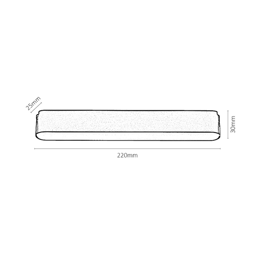 Rabalux - Plafonnier pour système de rail monophasé LED/12W/24V 3000K 22 cm noir