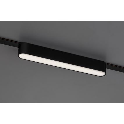 Rabalux - Plafonnier pour système de rail monophasé LED/12W/24V 4000K 22 cm noir