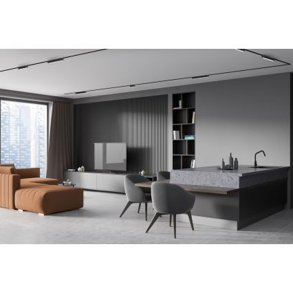 Rabalux - Plafonnier à intensité variable pour système de rail monophasé LED/16W/24V 2700-5500K Wi-Fi Tuya 33 cm noir
