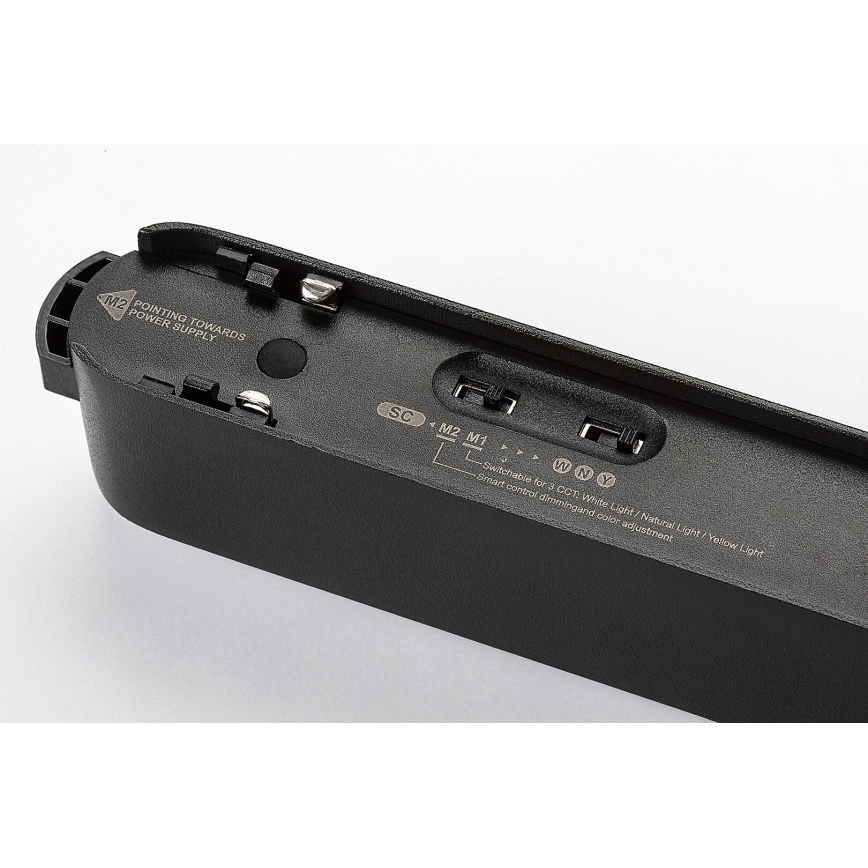 Rabalux - Plafonnier à intensité variable pour système de rail monophasé LED/16W/24V 2700-5500K Wi-Fi Tuya 33 cm noir