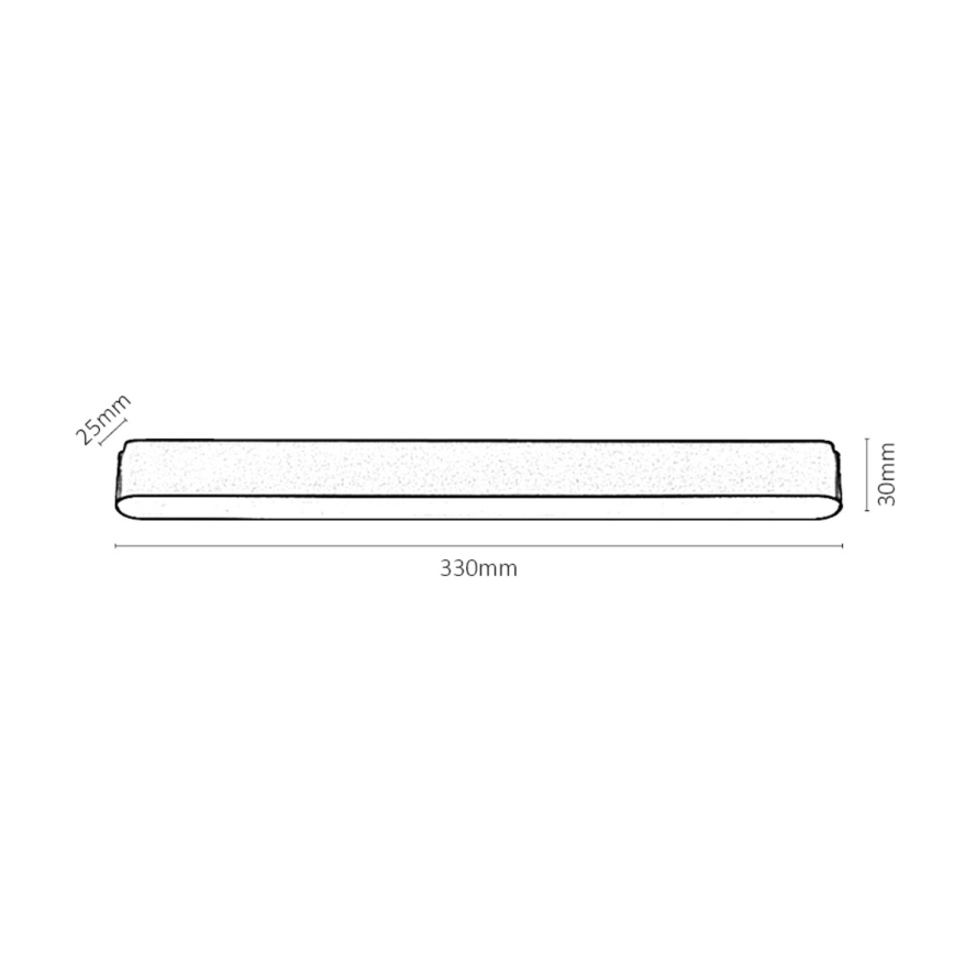 Rabalux - Plafonnier à intensité variable pour système de rail monophasé LED/16W/24V 2700-5500K Wi-Fi Tuya 33 cm noir