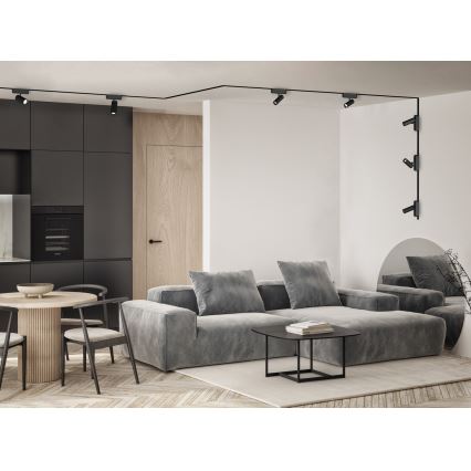 Rabalux - Spot à intensité variable pour système de rail monophasé LED/5W/24V 2700-5500K Wi-Fi Tuya noir