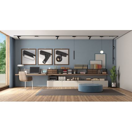 Rabalux - Spot à intensité variable pour système de rail monophasé LED/5W/24V 2700-5500K Wi-Fi Tuya noir