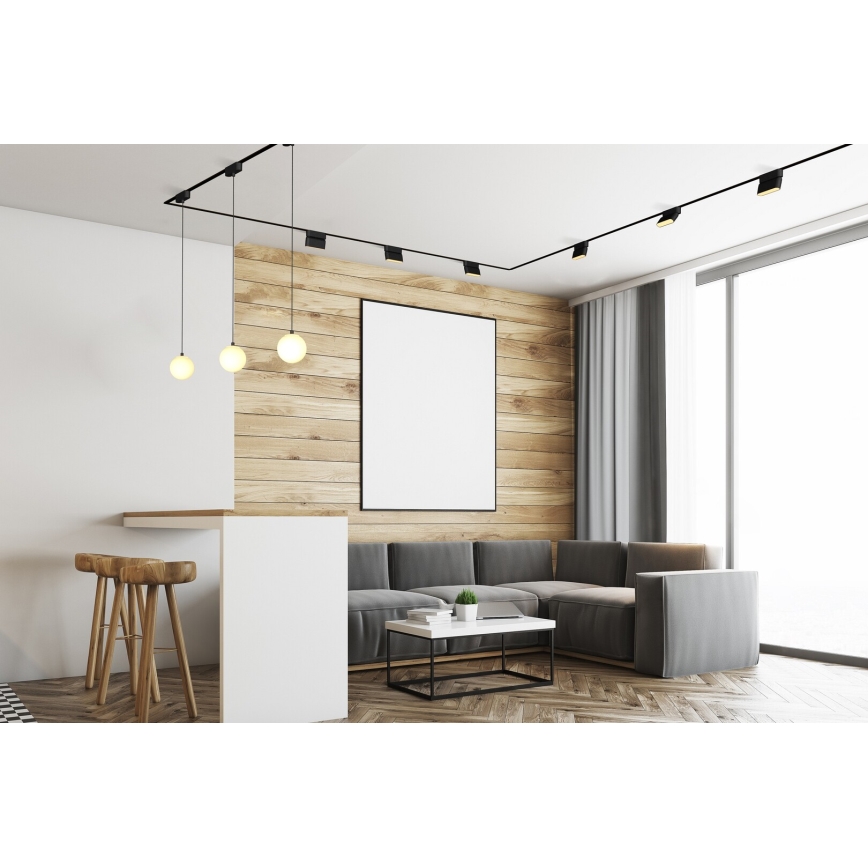 Rabalux - Plafonnier à intensité variable pour système de rail monophasé LED/4W/24V 2700-5500K Wi-Fi Tuya 11,5 cm noir