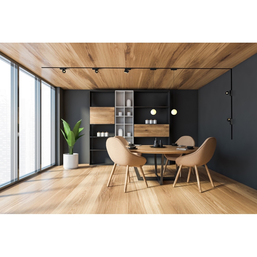 Rabalux - Spot à intensité variable pour système de rail monophasé LED/5W/24V 2700-5500K Wi-Fi Tuya noir