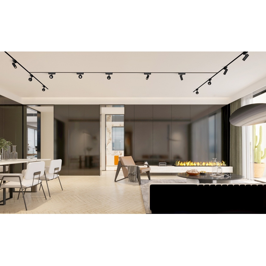 Rabalux - Spot à intensité variable pour système de rail monophasé LED/5W/24V 2700-5500K Wi-Fi Tuya noir