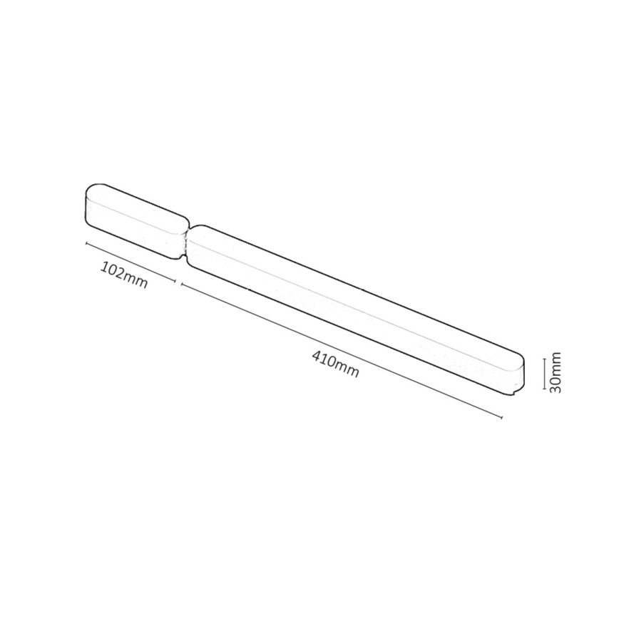 Rabalux - Alimentation des éclairages dans système de rail 80W/230V Wi-Fi 10,2 + 41 cm noir