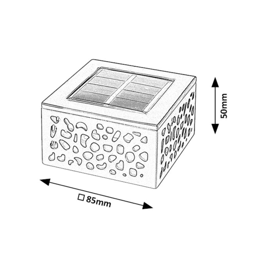Rabalux - Éclairage solaire LED/0,5W/1,2V IP44 600 mAh