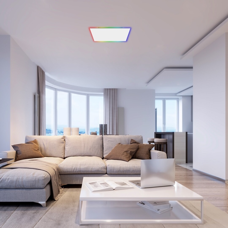 Rabalux - Plafonnier à intensité variable RGB LED/18W/230V 3000-6500K 30x30 cm + télécommande