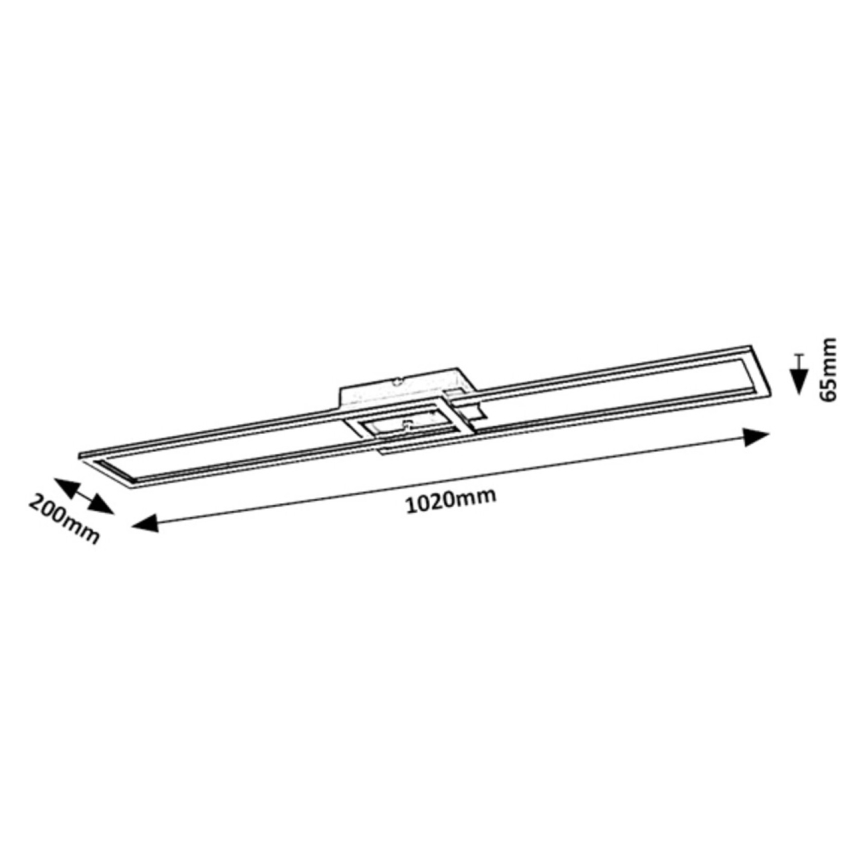 Rabalux - Plafonnier à intensité variable LED/38W/230V 3000-6500K Wi-Fi Tuya + Télécommande