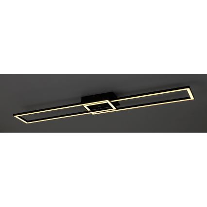 Rabalux - Plafonnier LED dimmable 38 W, 230 V, 3000–6500 K, Wi-Fi Tuya + télécommande, 20 x 102 cm