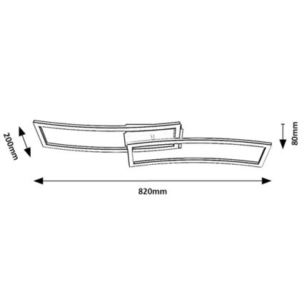 Rabalux - Plafonnier LED/40W/230V 3000K