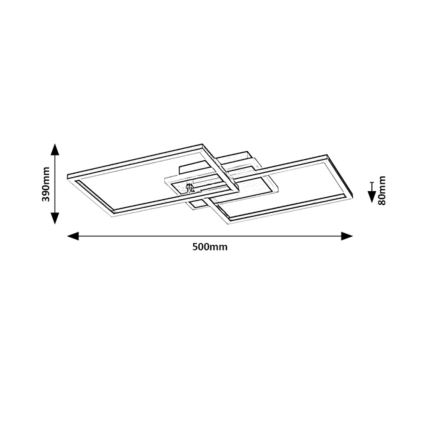 Rabalux - Plafonnier LED LED/40W/230V 3000K noir