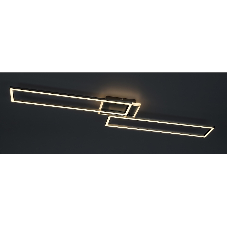 Rabalux - Plafonnier à intensité variable LED LED/40W/230V 2700-6500K Wi-Fi Tuya chrome mat + télécommande