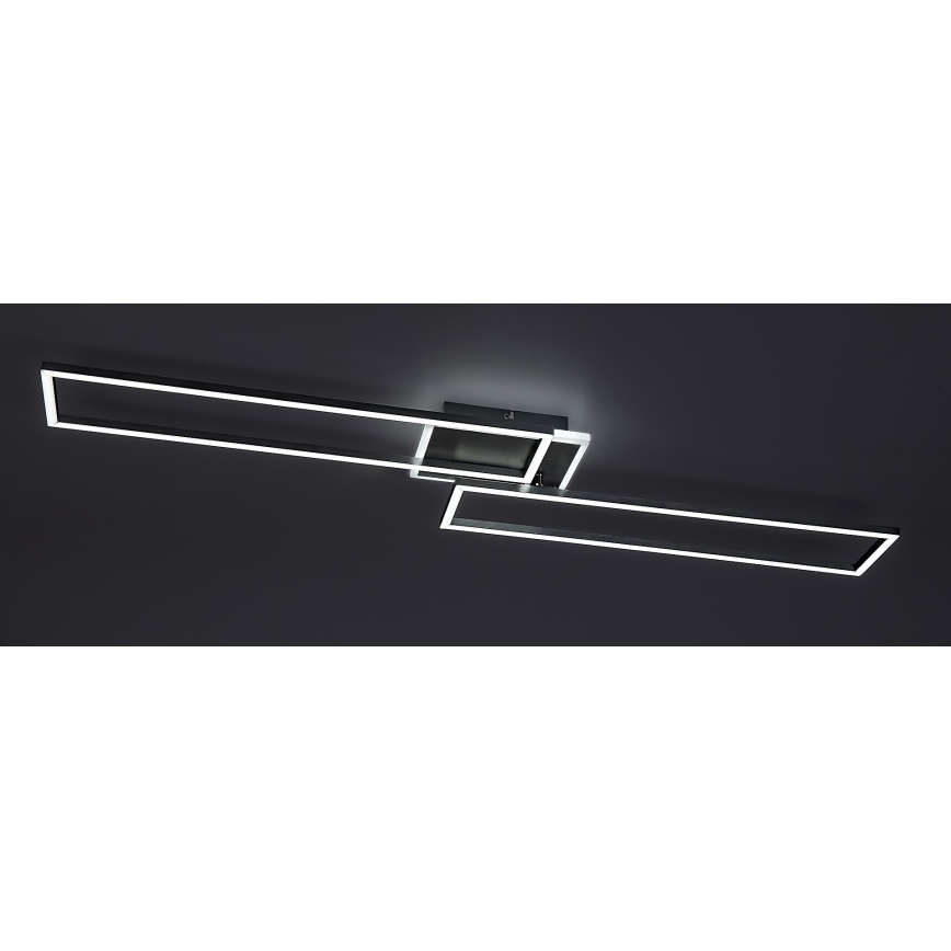 Rabalux - Plafonnier à intensité variable LED LED/40W/230V 2700-6500K Wi-Fi Tuya chrome mat + télécommande