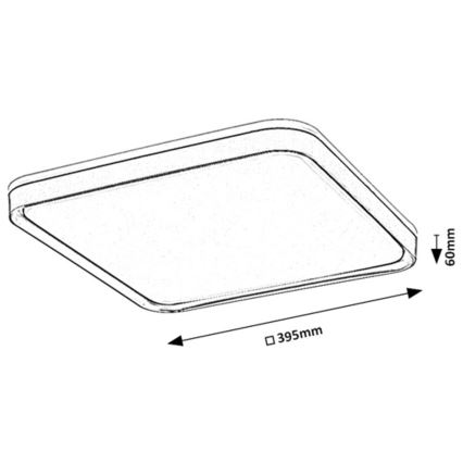 Rabalux - Plafonnier LED LED/26W/230V 3000K