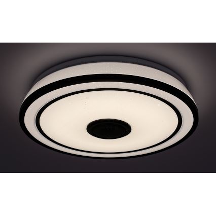 Rabalux - Plafonnier LED RGB dimmable avec haut-parleur, LED 24 W, 230 V, 3000–6500 K + télécommande, Ø 39,5 cm