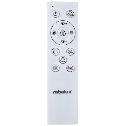 Rabalux - Plafonnier LED RGBW à intensité variable LED/40W/230V 2700-6500K + télécommande