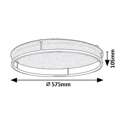 Rabalux - Plafonnier LED/40W/230V 3000/4000K