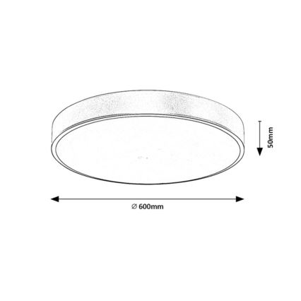 Rabalux - Plafonnier à intensité variable LED/60W/230V 3000-6000K + télécommande