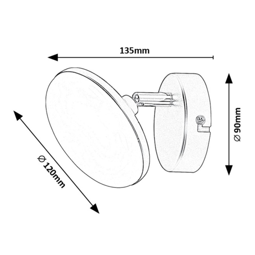 Rabalux - Applique murale LED/4W/230V 3000K noir