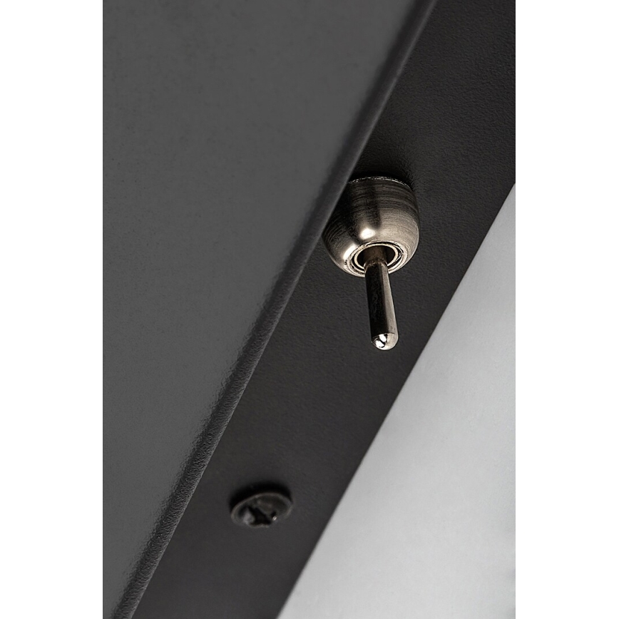 Rabalux - Applique murale avec étagère et USB port 1xGU10/25W/230V noir